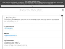 Tablet Screenshot of geigenbau-atelier.ch